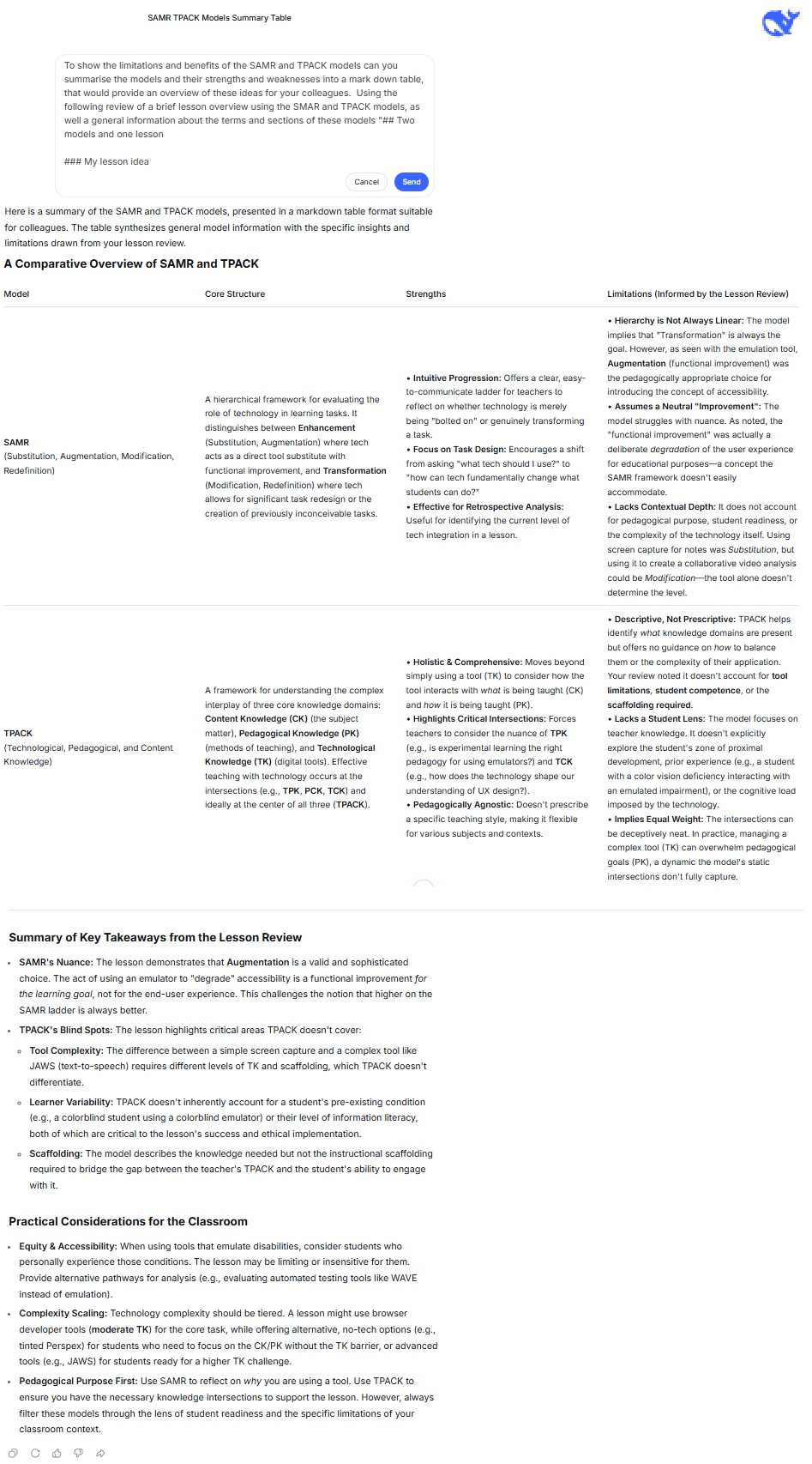 AI review and summary